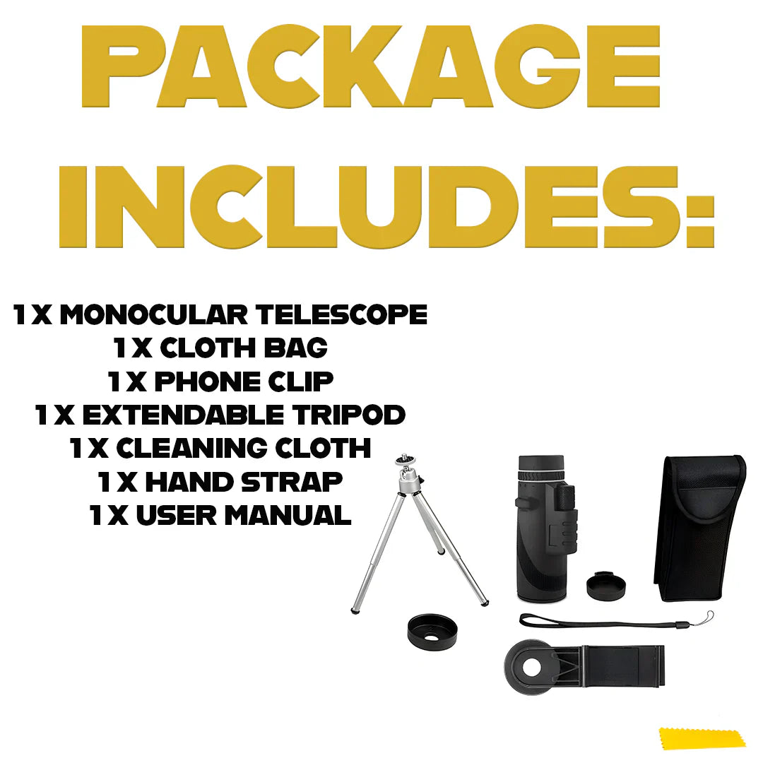 RoyaleGlow Starscope HD Monocular 10X Military-Grade Lens