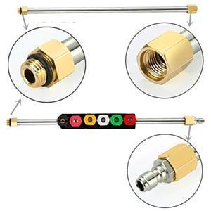 Luxora 4000 PSI Telescoping High Pressure Washer Wand Set for Gutter & Roof Drainage & Walls Cleaning