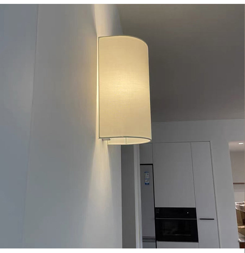 Royelux Serene Linen Wall Sconce for Elegant Ambient Lighting