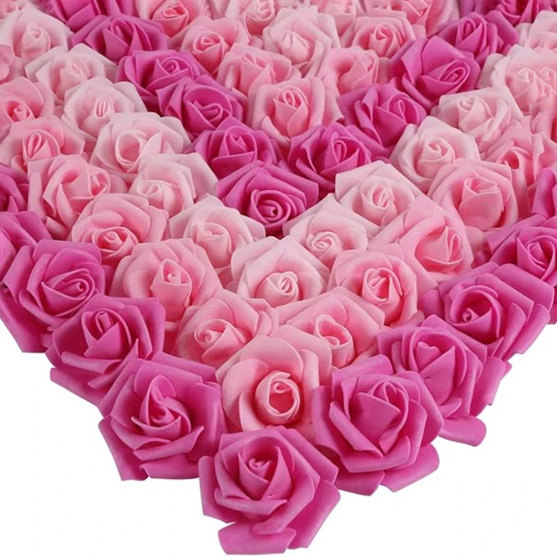 10/20/50Pcs Artificial Foam Rose Flowers PE Fake Flower for Home Room Dceor Wedding Party Halloween Thanksgiving Christmas Decor 0