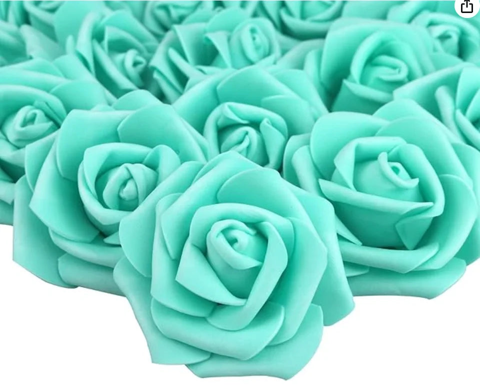 10/20/50Pcs Artificial Foam Rose Flowers PE Fake Flower for Home Room Dceor Wedding Party Halloween Thanksgiving Christmas Decor 12