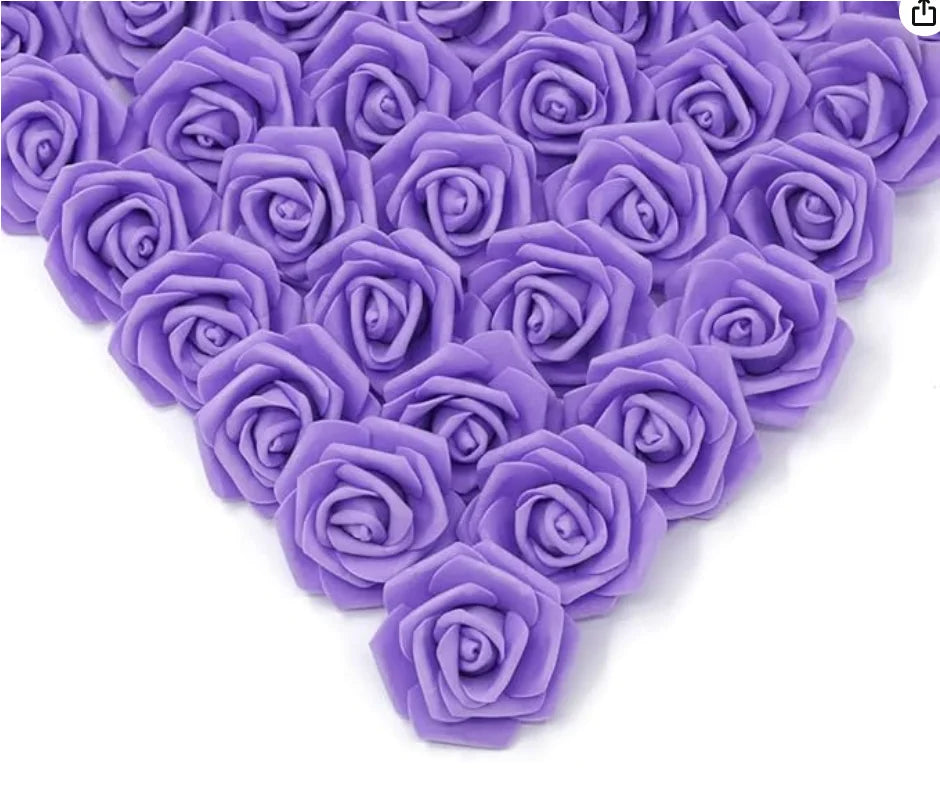 10/20/50Pcs Artificial Foam Rose Flowers PE Fake Flower for Home Room Dceor Wedding Party Halloween Thanksgiving Christmas Decor 16