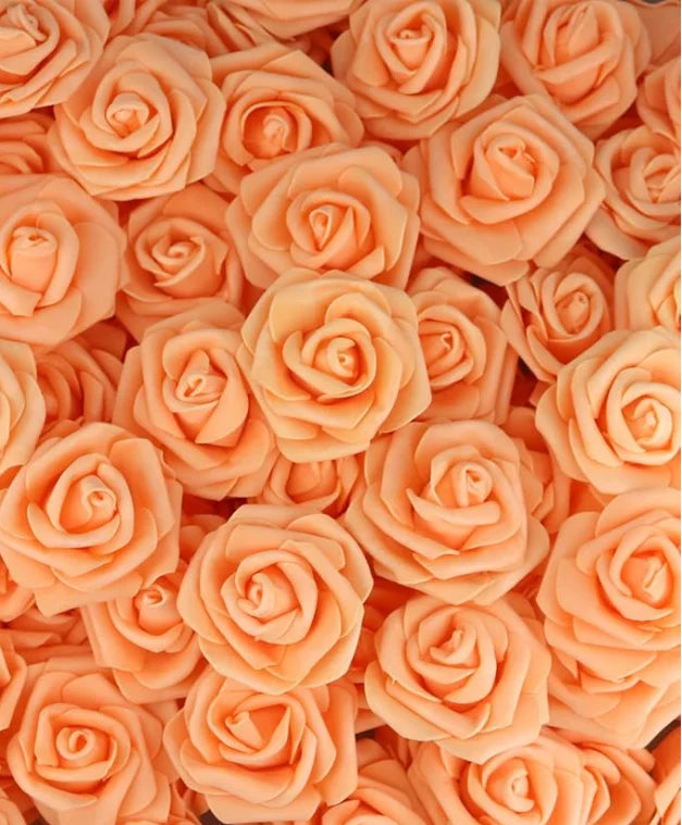 10/20/50Pcs Artificial Foam Rose Flowers PE Fake Flower for Home Room Dceor Wedding Party Halloween Thanksgiving Christmas Decor 19