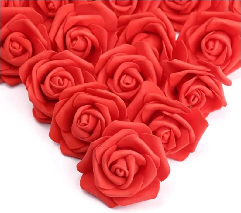 10/20/50Pcs Artificial Foam Rose Flowers PE Fake Flower for Home Room Dceor Wedding Party Halloween Thanksgiving Christmas Decor 22