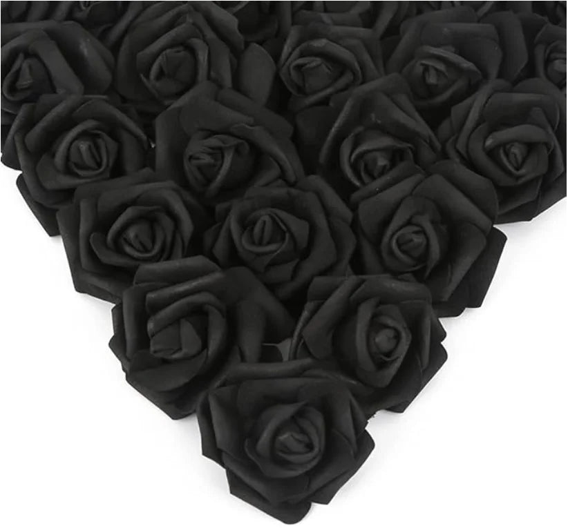 10/20/50Pcs Artificial Foam Rose Flowers PE Fake Flower for Home Room Dceor Wedding Party Halloween Thanksgiving Christmas Decor 25