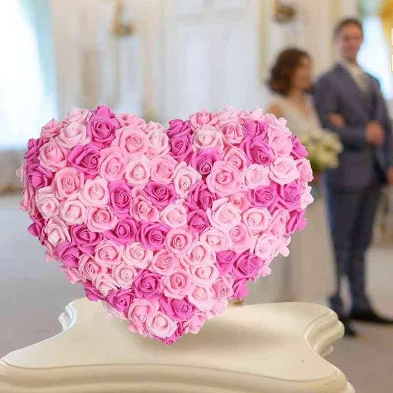10/20/50Pcs Artificial Foam Rose Flowers PE Fake Flower for Home Room Dceor Wedding Party Halloween Thanksgiving Christmas Decor 4