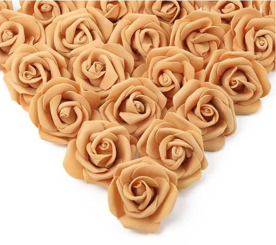 10/20/50Pcs Artificial Foam Rose Flowers PE Fake Flower for Home Room Dceor Wedding Party Halloween Thanksgiving Christmas Decor 6