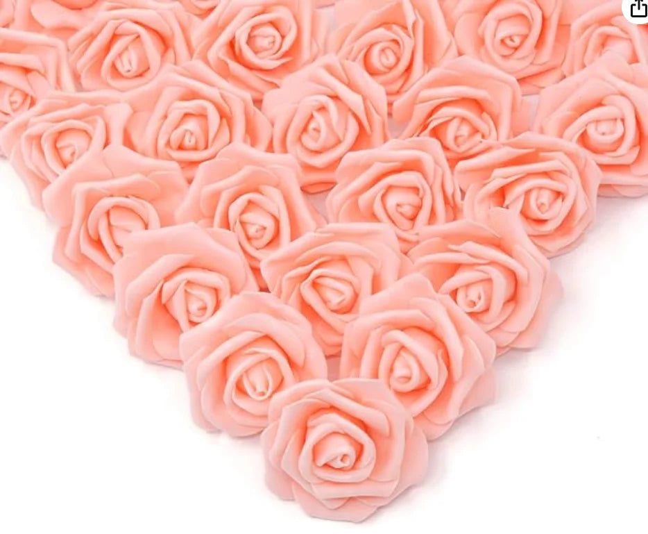 10/20/50Pcs Artificial Foam Rose Flowers PE Fake Flower for Home Room Dceor Wedding Party Halloween Thanksgiving Christmas Decor 8