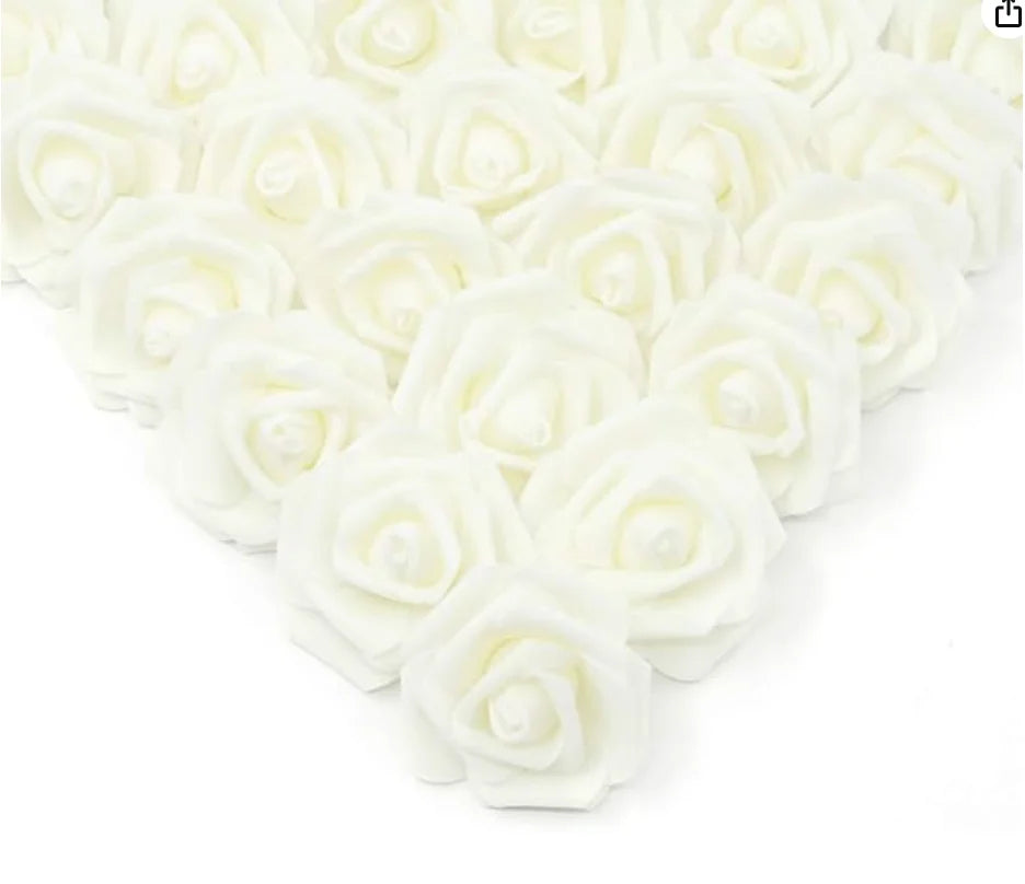 10/20/50Pcs Artificial Foam Rose Flowers PE Fake Flower for Home Room Dceor Wedding Party Halloween Thanksgiving Christmas Decor 9