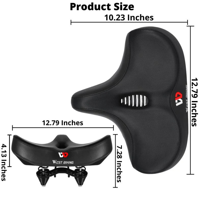 Royaleva Extra Large Bike Seat With Comfortable Thick Foam and Waterproof