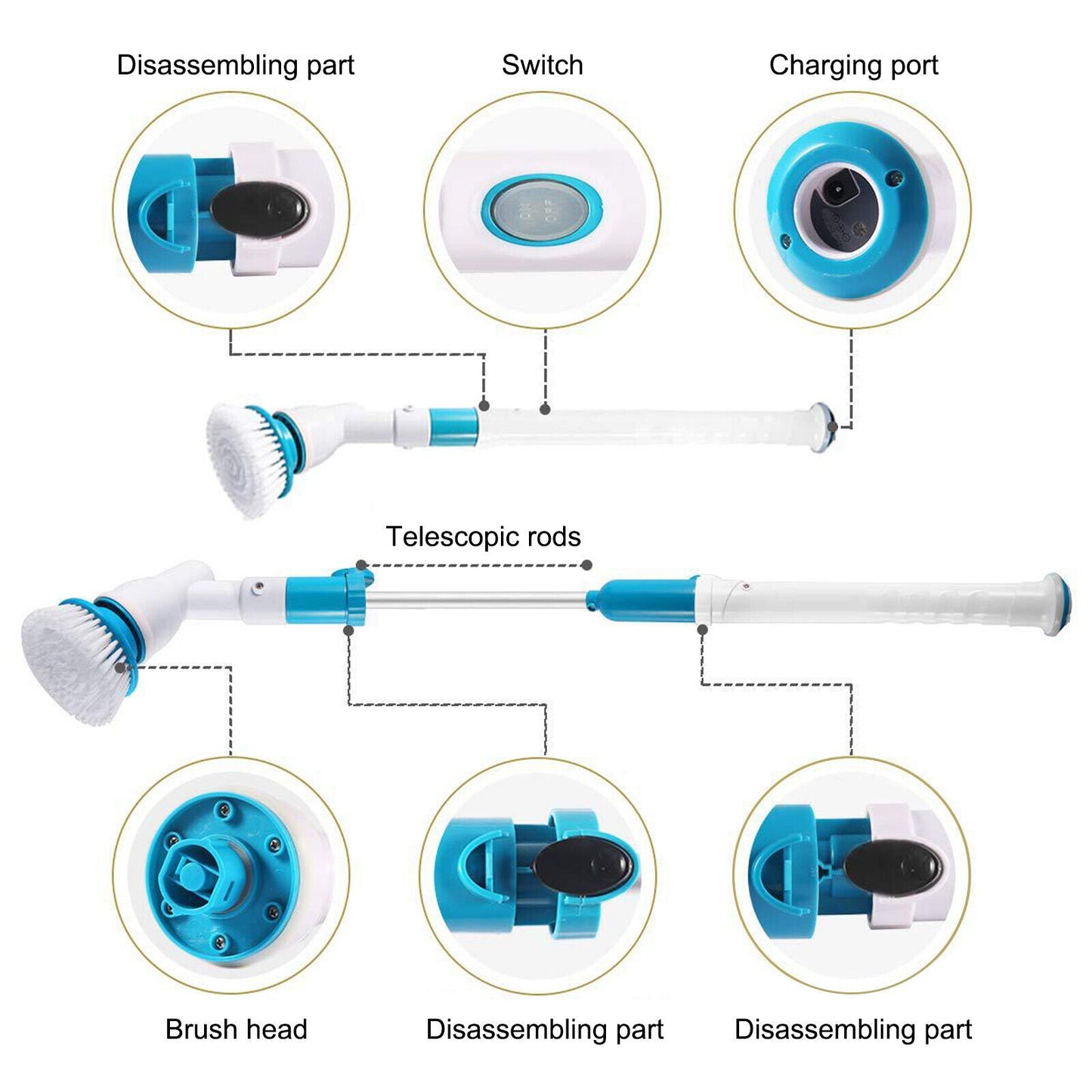 Luxora Electric Spin Scrubber Cordless Cleaning Tool