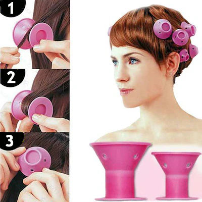 Royaleva Silicone Magic Curlers (Set of 10) for Effortless Curls