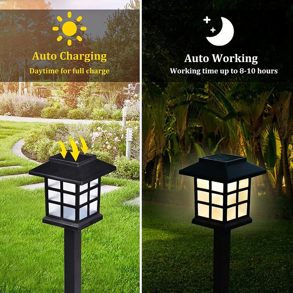12-Pack Solar Pathway Lights Outdoor 1