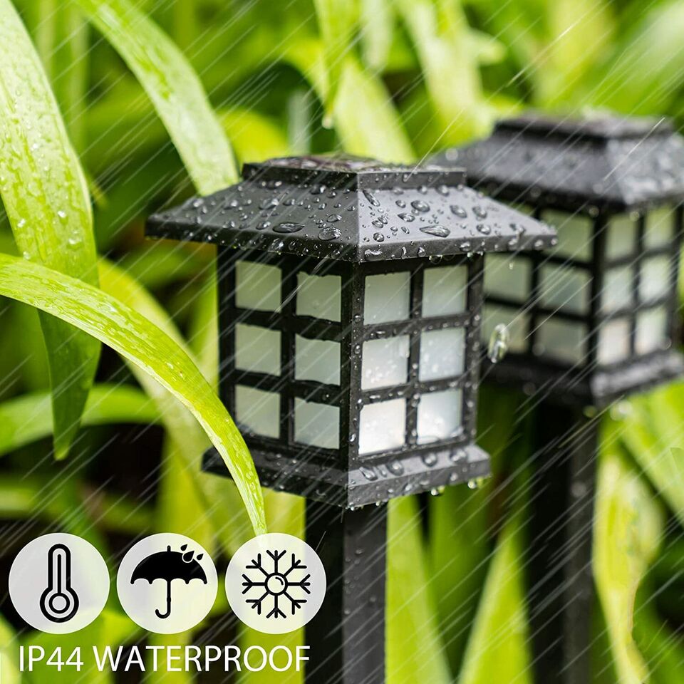 12-Pack Solar Pathway Lights Outdoor 4