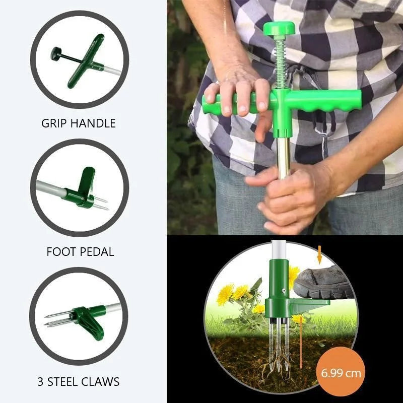 Royaleva Long Handle Standing Weed Puller for Easy Weeding