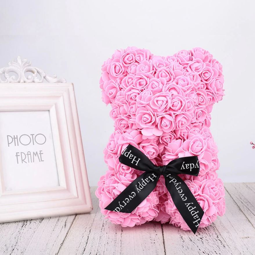 Royaleva Eternal Love Rose Flower Valentine's Teddy Bear Gift 10"