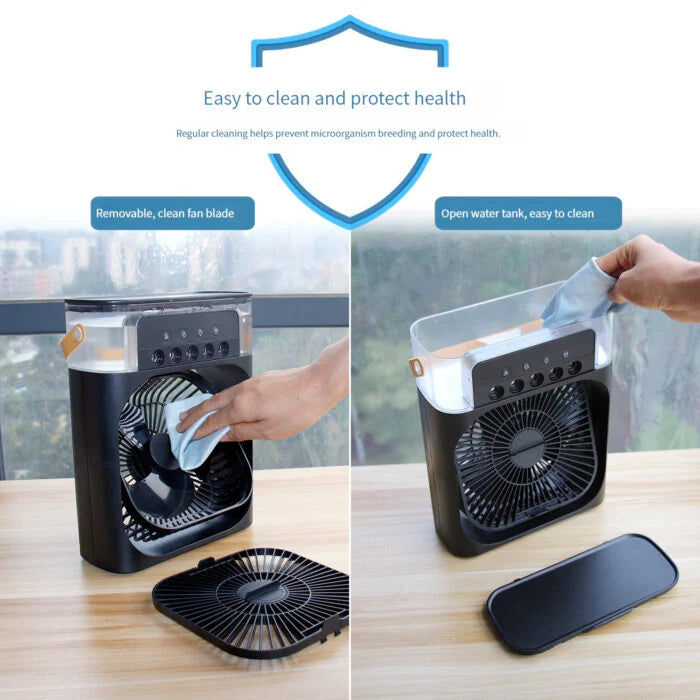 Royaleva Spray Small Fan Five Hole Humidification Mini Fan