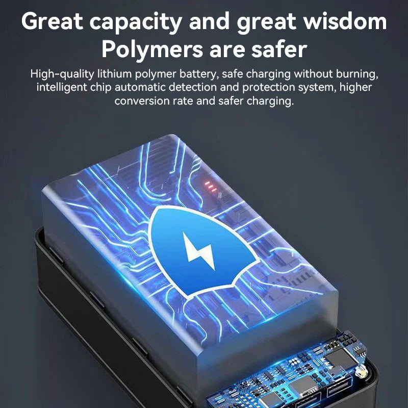 Royaleva 70000mAh Large Capacity Power Bank Super Fast Charging Mobile Power Tablet Mobile Computer External Power Supply