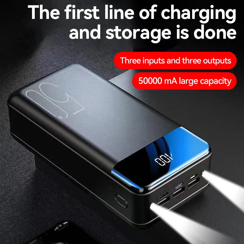 Royaleva 70000mAh Large Capacity Power Bank Super Fast Charging Mobile Power Tablet Mobile Computer External Power Supply