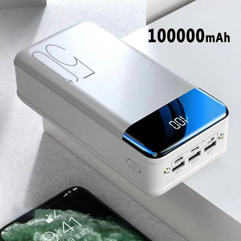 Royaleva 70000mAh Large Capacity Power Bank Super Fast Charging Mobile Power Tablet Mobile Computer External Power Supply