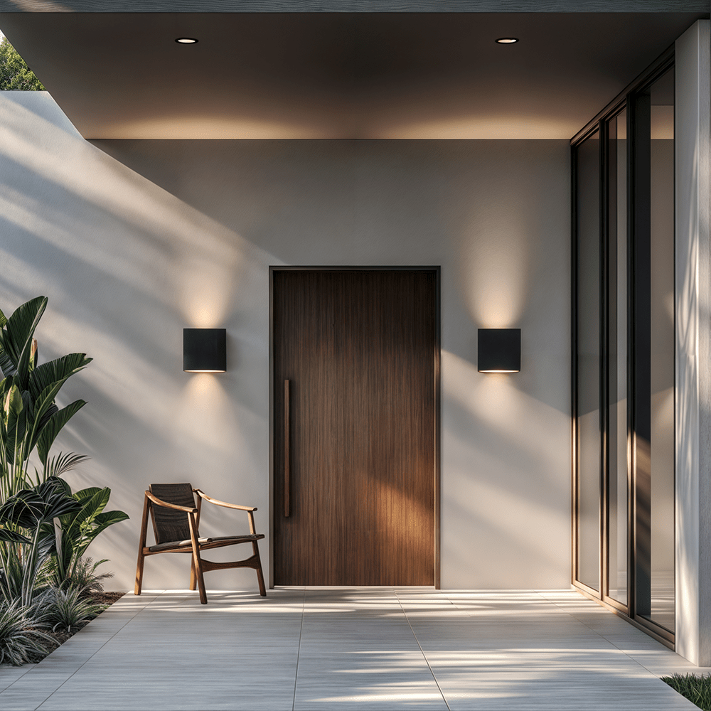 RoyaleGlow Arnold Cube Indoor & Outdoor Wall Lamps