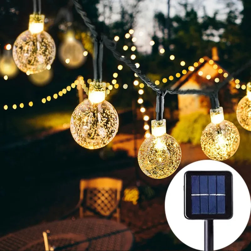 1PC LED Solar String Light Fairy Lights 5m 20LED IP65 Waterproof Outdoor Garden Decorations Halloween Wedding Christmas Lamp 0