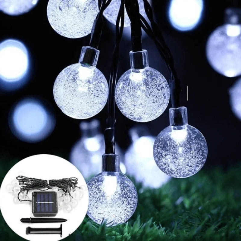 1PC LED Solar String Light Fairy Lights 5m 20LED IP65 Waterproof Outdoor Garden Decorations Halloween Wedding Christmas Lamp 8