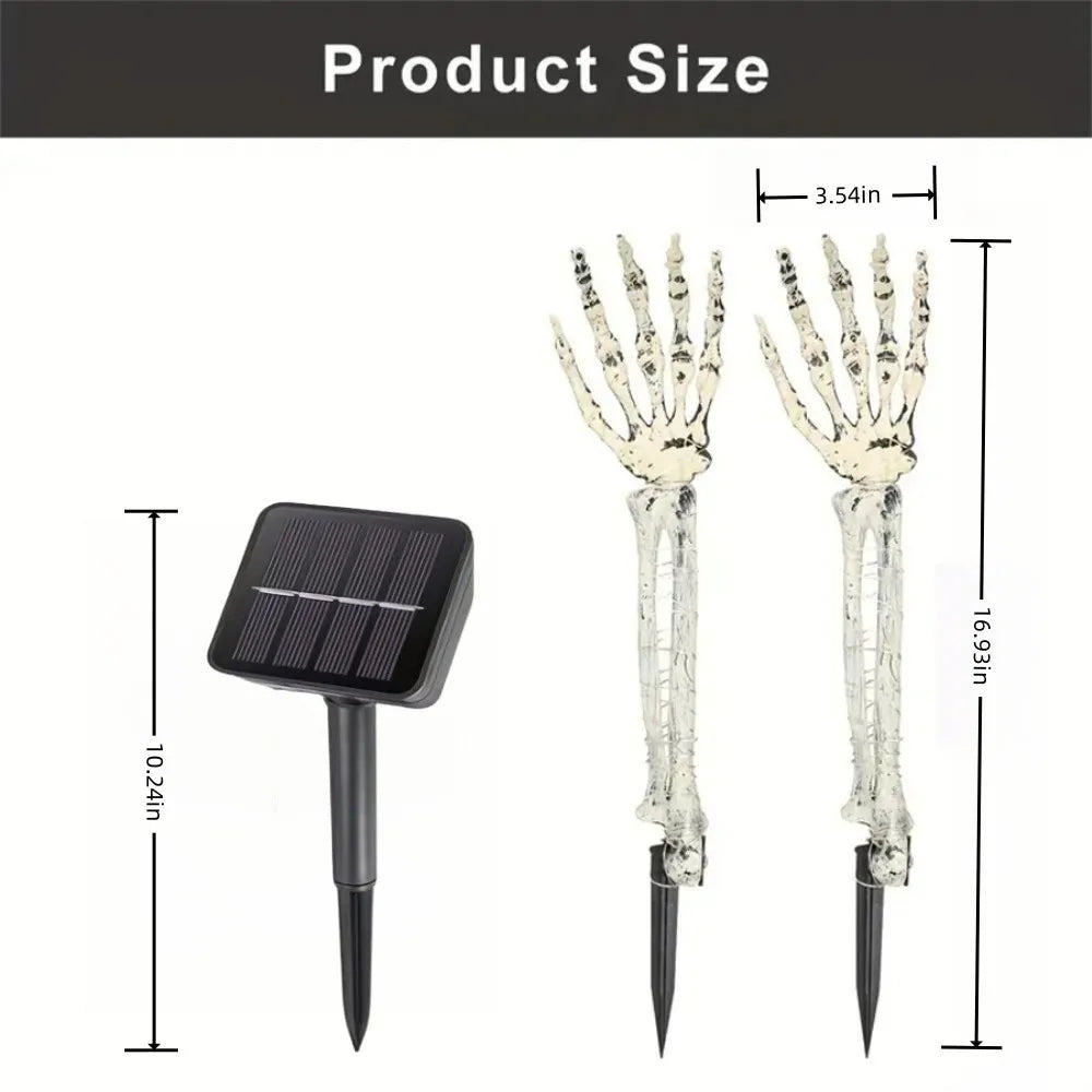 1PC Solar Halloween Skeleton Ghost Hand,used for Halloween,autumn harvest,lawn,garden,courtyard decoration 5