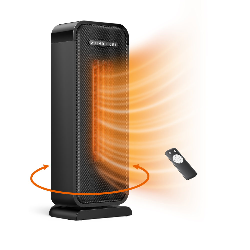 LuxRoyale Space Heater Indoor Portable Office Heater Adjustable Thermostat 1500W
