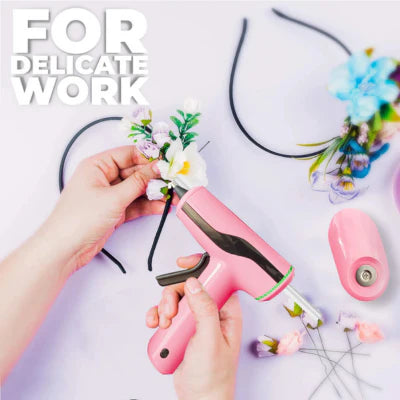 Luxora Cordless Hot Glue Gun Kit (Pink) with 40 Glue Sticks
