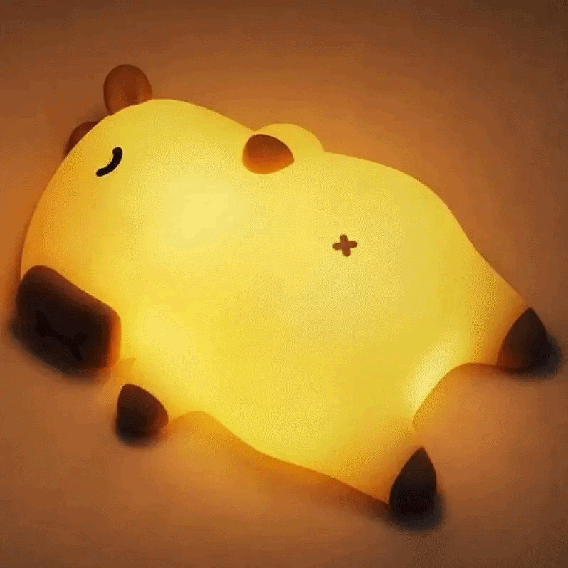 Lumora Capybara Night Light: Cute, Cozy, and Convenient