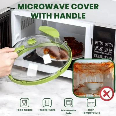 Royaleva Microwave Food Cover with Water Steamer 10 Inch