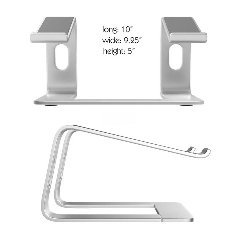 RoyaleGlow Aluminum Vertical Laptop Stand for Ergonomic Desk