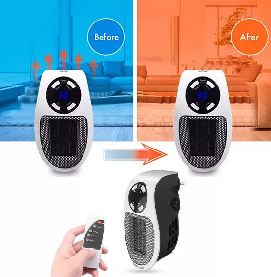 Royaleva 500W Mini Portable Electric Heater for Home Use