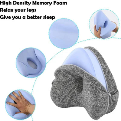 RoyaleGlow Orthopedic Memory Cotton Leg Pillow for Comfort