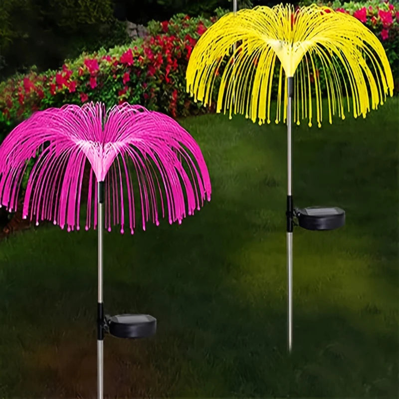 1 pack 1/2/3 Layer Solar Fountain Jellyfish Lights Christmas Tree Lights With Colorful Changing LED Halloween Decorations 2