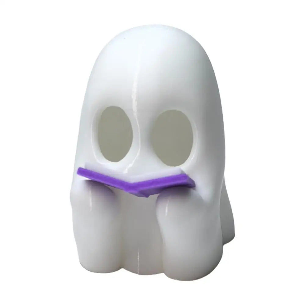 1pc Halloween Ghost Figurine Halloween Decorations Indoor Reading Book Funny Statue Desk Ornaments For Mantel Tabletop Bookshelf 6