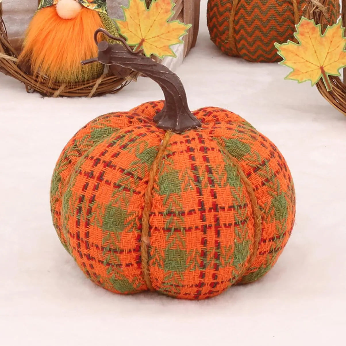 1pcs creative Thanksgiving pumpkin decoration, charming desktop decoration, suitable for Thanksgiving, autumn harvest and seas 7