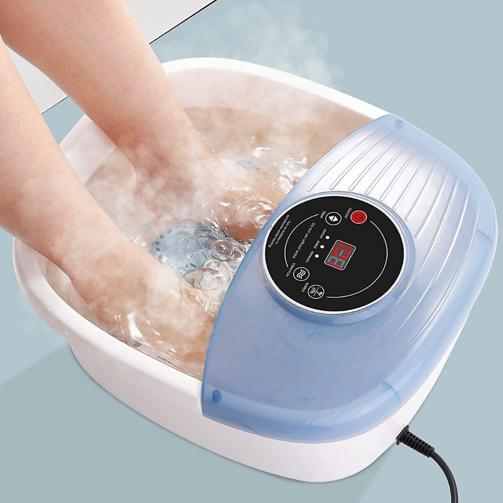 RoyaleGlow Temperature Controlled Foot Bubble Bath Vibration Massager