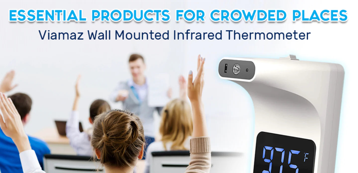 Luxora Contactless Wall Mounted Forehead Thermometer