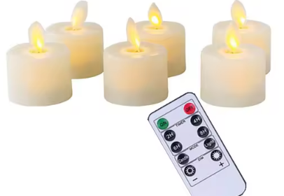 RoyaleGlow 6 Pcs Realistic Flameless Candles With Remote