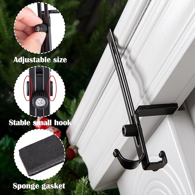 Luxora Heavy Duty 2-In-1 Garland And Stocking Hangers