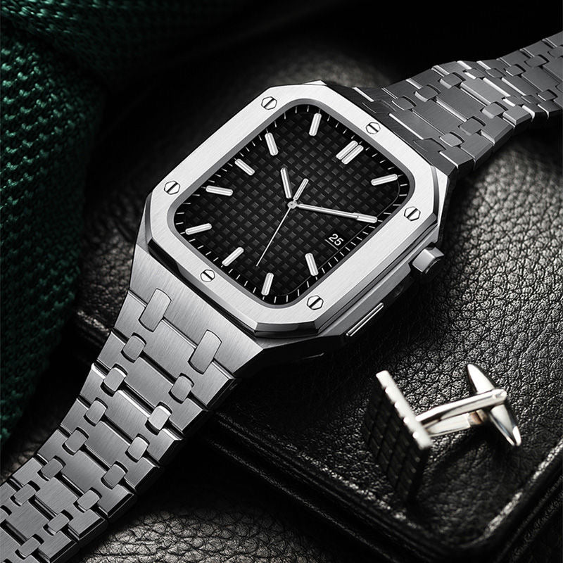 Luxora AP9006 316L Stainless Steel Band Case Retrofit Kit For Apple Watch