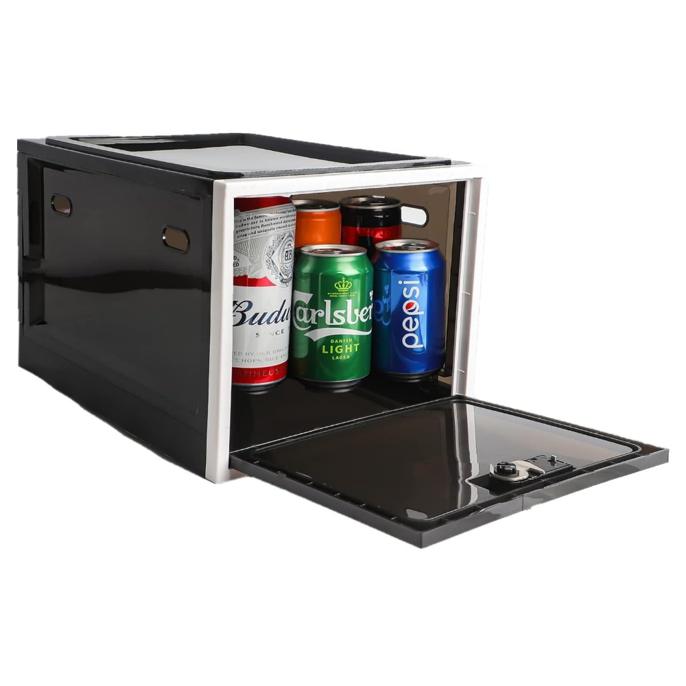 Luxora Heavy Duty Lockable Refrigerator Food Organizer Bin