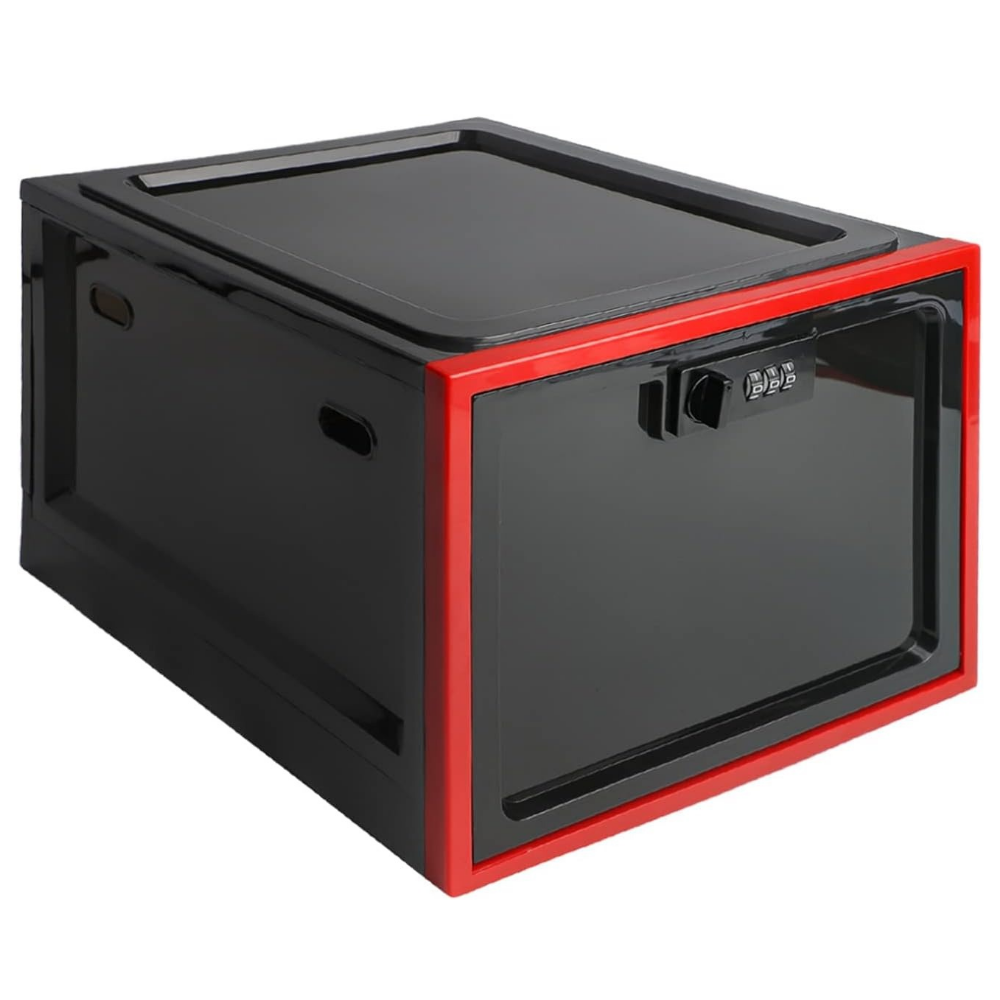 Luxora Heavy Duty Lockable Refrigerator Food Organizer Bin