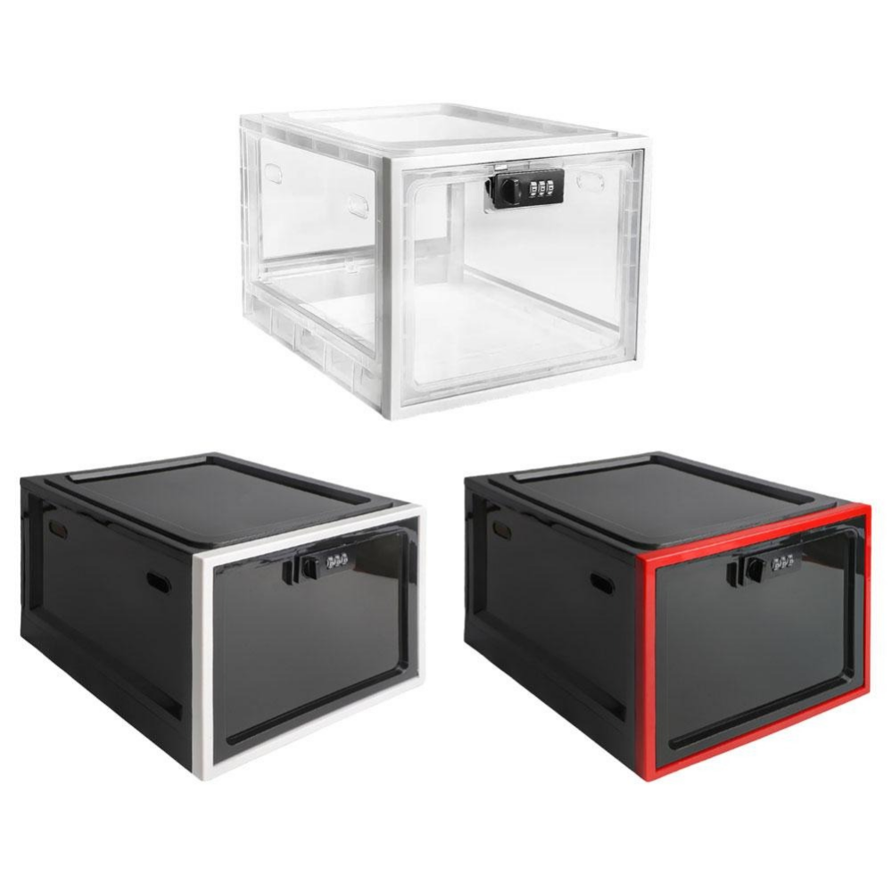 Luxora Heavy Duty Lockable Refrigerator Food Organizer Bin