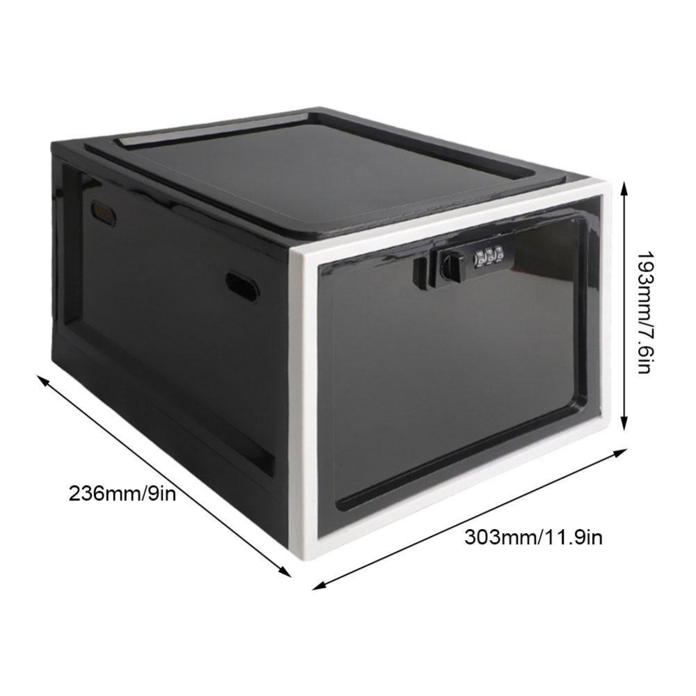 Luxora Heavy Duty Lockable Refrigerator Food Organizer Bin