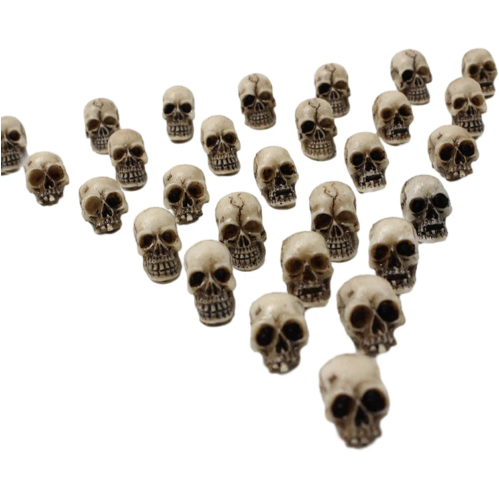 20Pcs Gothic Skull Sculptures Collectable Halloween Decorative Skeleton Model Creative Festival Theme Party Haunted House Decor 5
