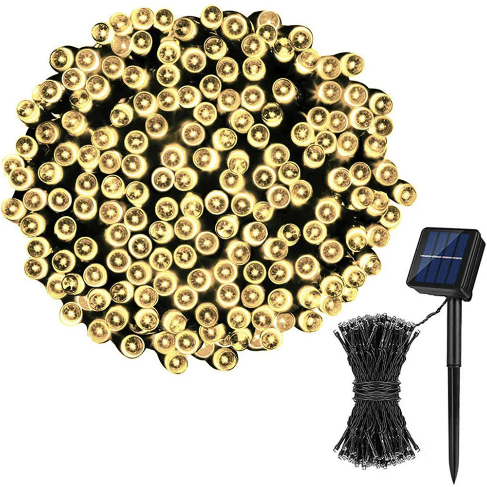 20/50/100/200LEDS Solar Lights Outdoor Fairy Garland Lights Christmas Party Decorations, Halloween Decorations Lights Outdoor 1