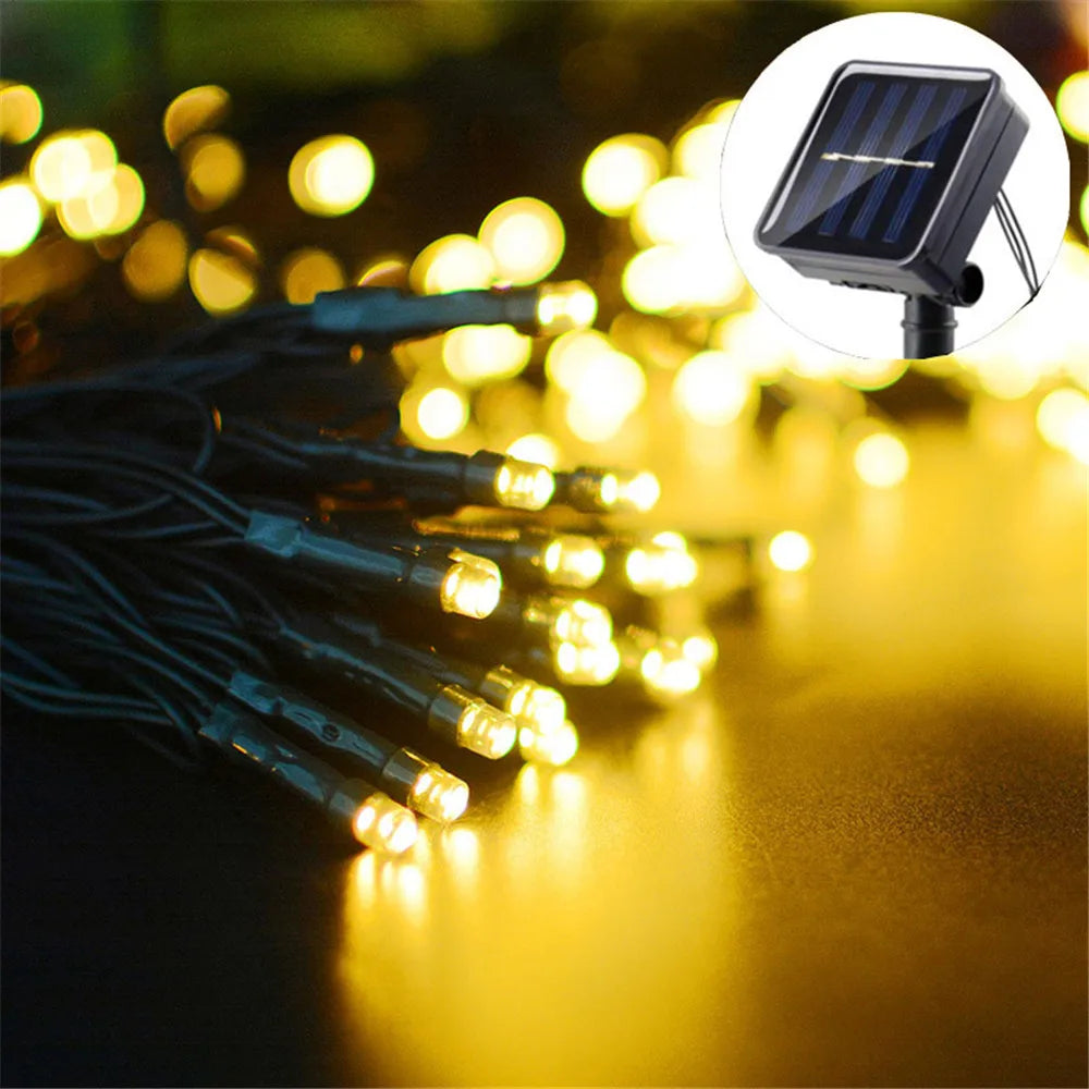 20/50/100/200LEDS Solar Lights Outdoor Fairy Garland Lights Christmas Party Decorations, Halloween Decorations Lights Outdoor 7